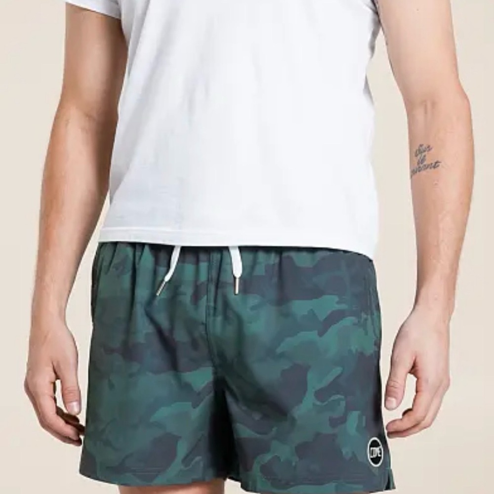Cove Blue Camouflage Swim Shorts